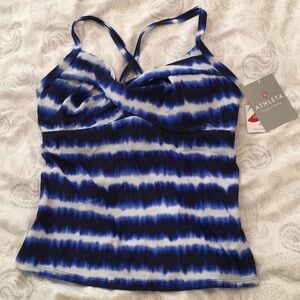 Athleta Del Mar Twister Tankini - 34D/DD (top only) NWT